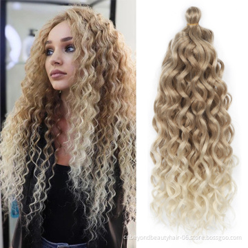 Ocean Wave Crochet Braiding hair Synthetic Deep Twist Soft Afro Curls Deep Wave Braiding Hair